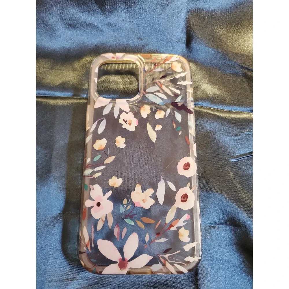 iPhone Pro/Pro Max series Case Clear Floral Botanical Pattern Protective Cover